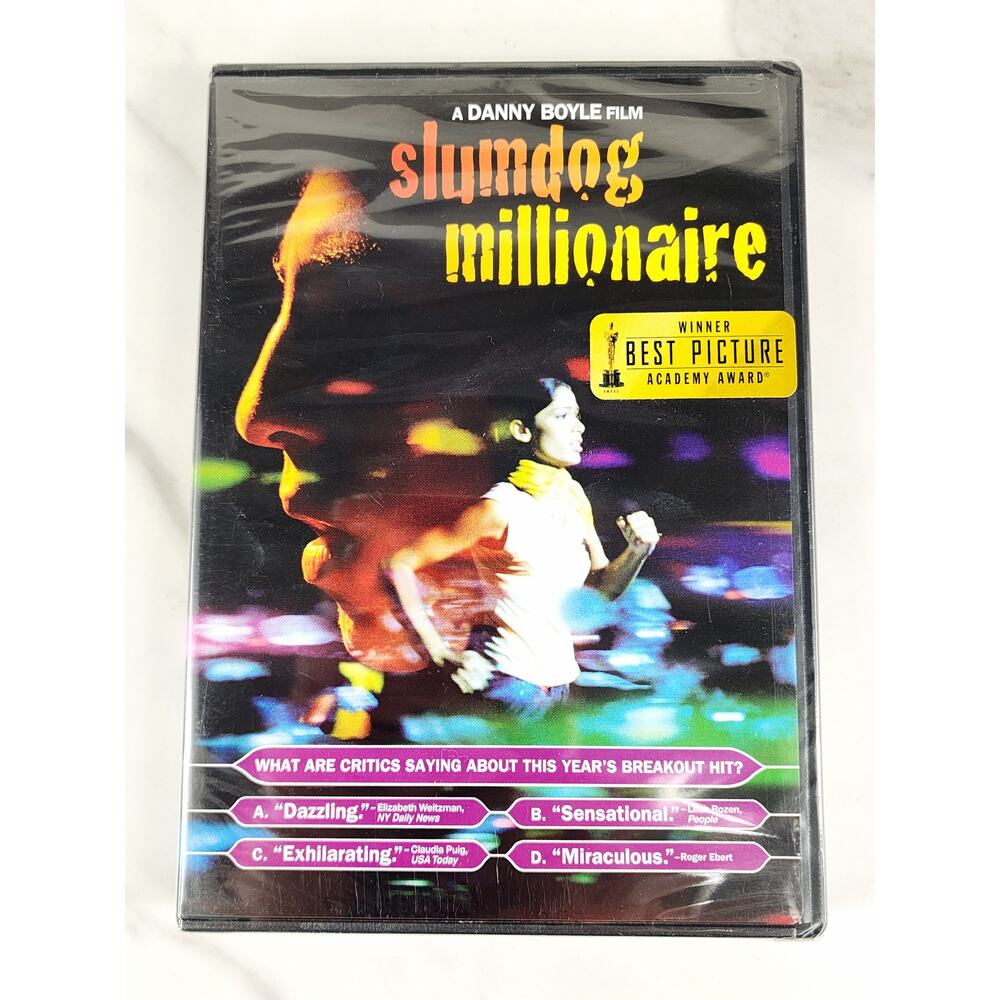 Movie Slumdog Millionaire DVD New Sealed India 2009 Dolby Digital
